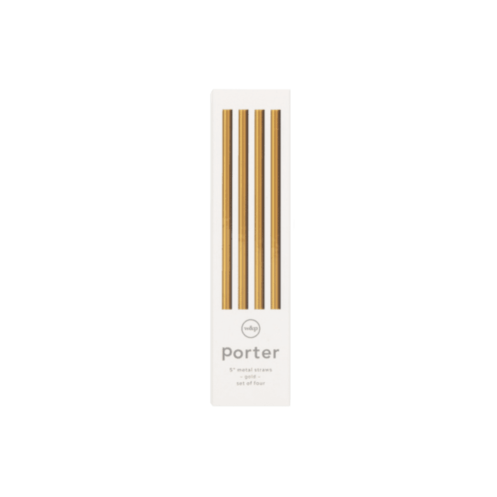 5" Gold Stainless Steel Straw