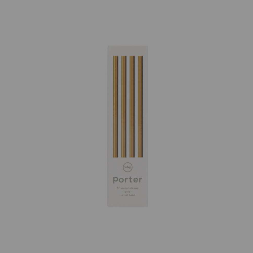 5" Gold Stainless Steel Straw